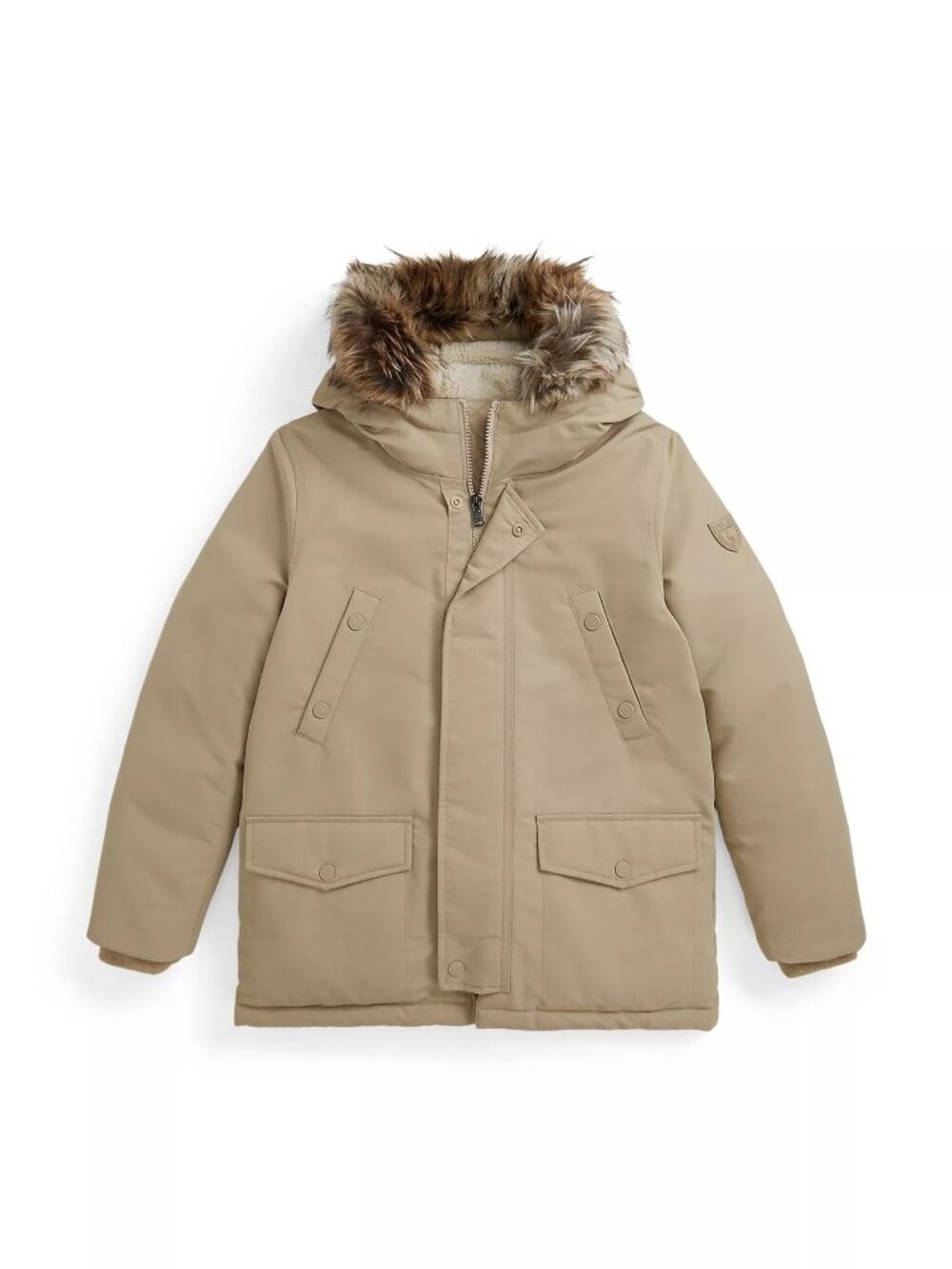 Polo Ralph Lauren Big Boys' Faux-Fur-Trim Down Parka Size X Large XL